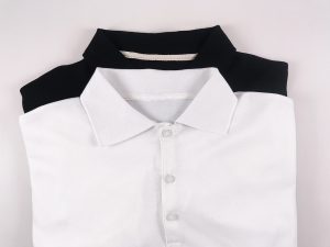 240克重磅双面珠地23夏季短袖经典黑白色休闲商务短袖Polo衫男士 - 图片 3